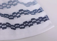Ensemble de serviettes de luxe Chaps, paquet de 2, bleu marine, 16" x 24"
