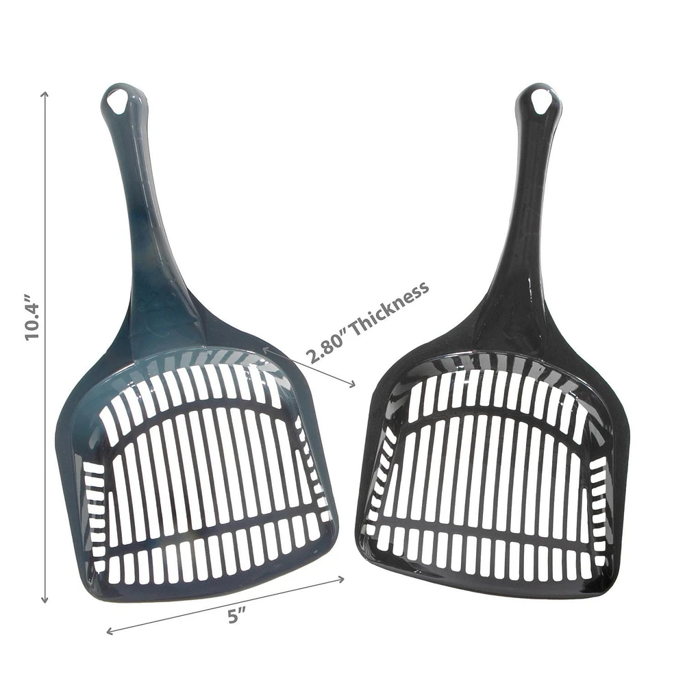 IH Casa Decor Plastic Cat Litter Scoop Asstd - Set of 2