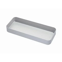 Bac organisateur 6" gris iDesign Eco pour tiroir de cuisine, en plastique recyclé sans BPA – 6" x 15" x 2"