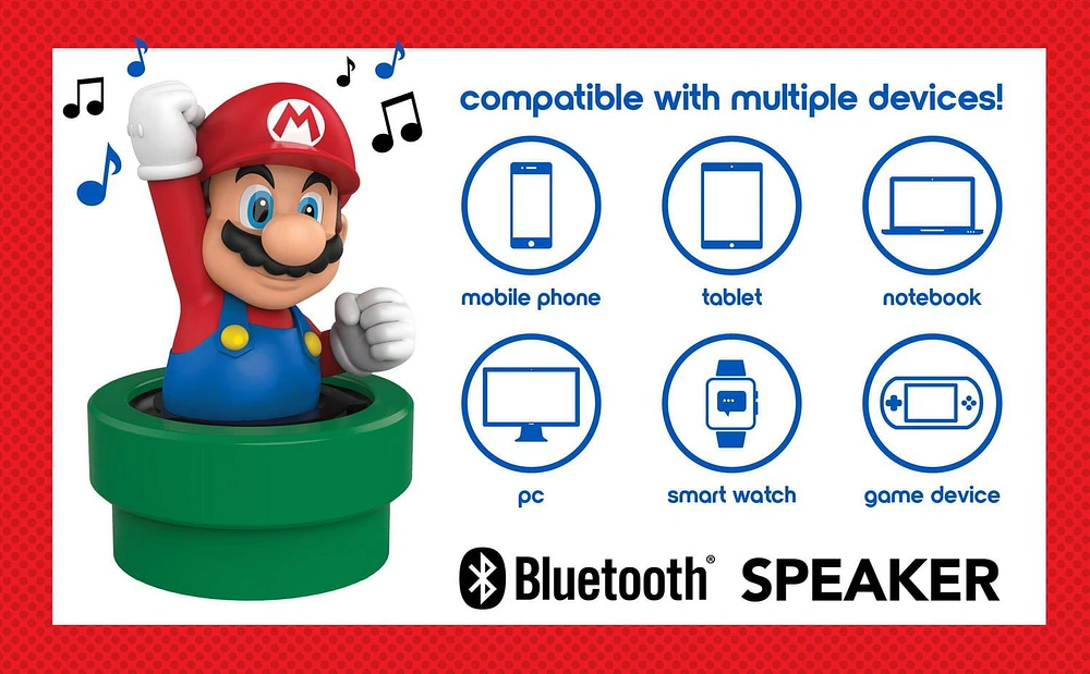 Mario Bluetooth Character Speaker