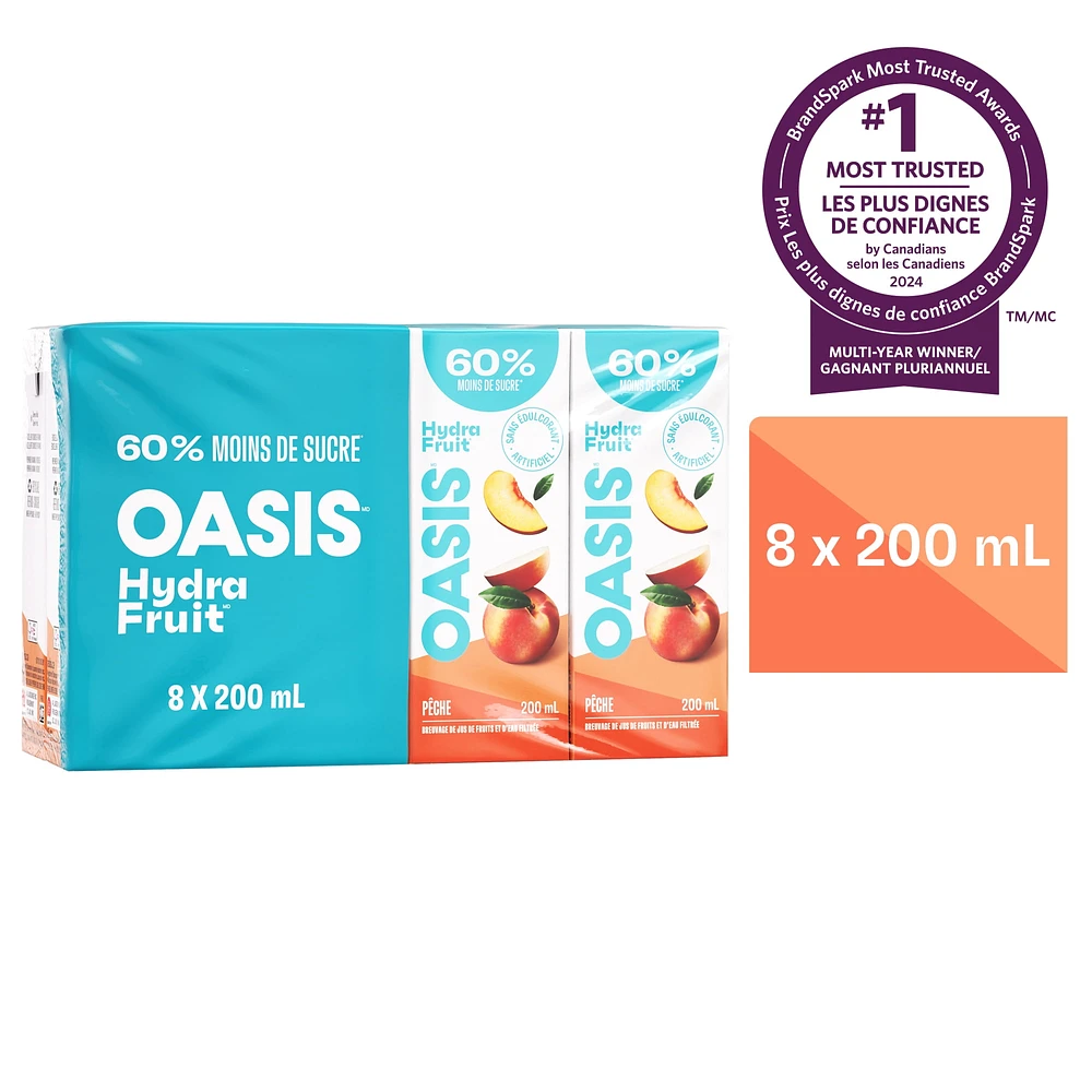 Peach Juice Boxes, 8 x 200 ML