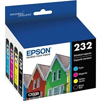 Epson T232 Ink Cartridges - Standard Yield - Black/Cyan/Magenta/Yellow