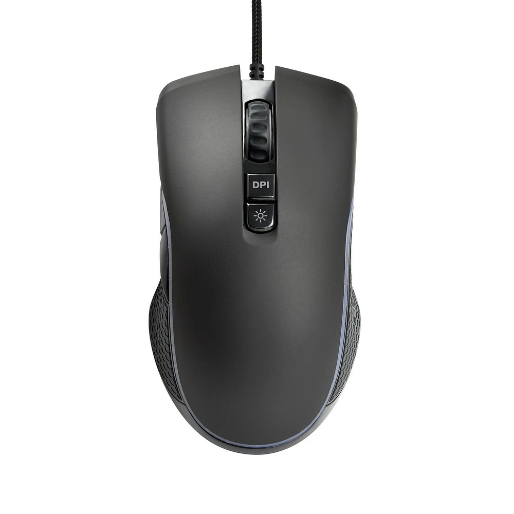 Souris de jeu RVB filaire avec PPP réglable et effets lumineux à DEL onn. 100027827 7 touches programmables