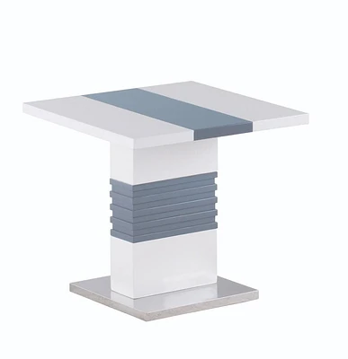 Table de bout Canadian Maxwell blanche et grise