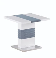Table de bout Canadian Maxwell blanche et grise