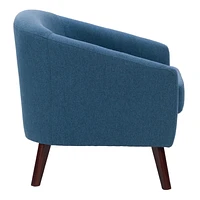 CorLiving Eliza Chaise de baignoire moderne rembourrée de 28 po de largeur avec pattes effilées