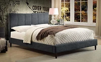 Lit Plateforme, 60 PO, Gris
