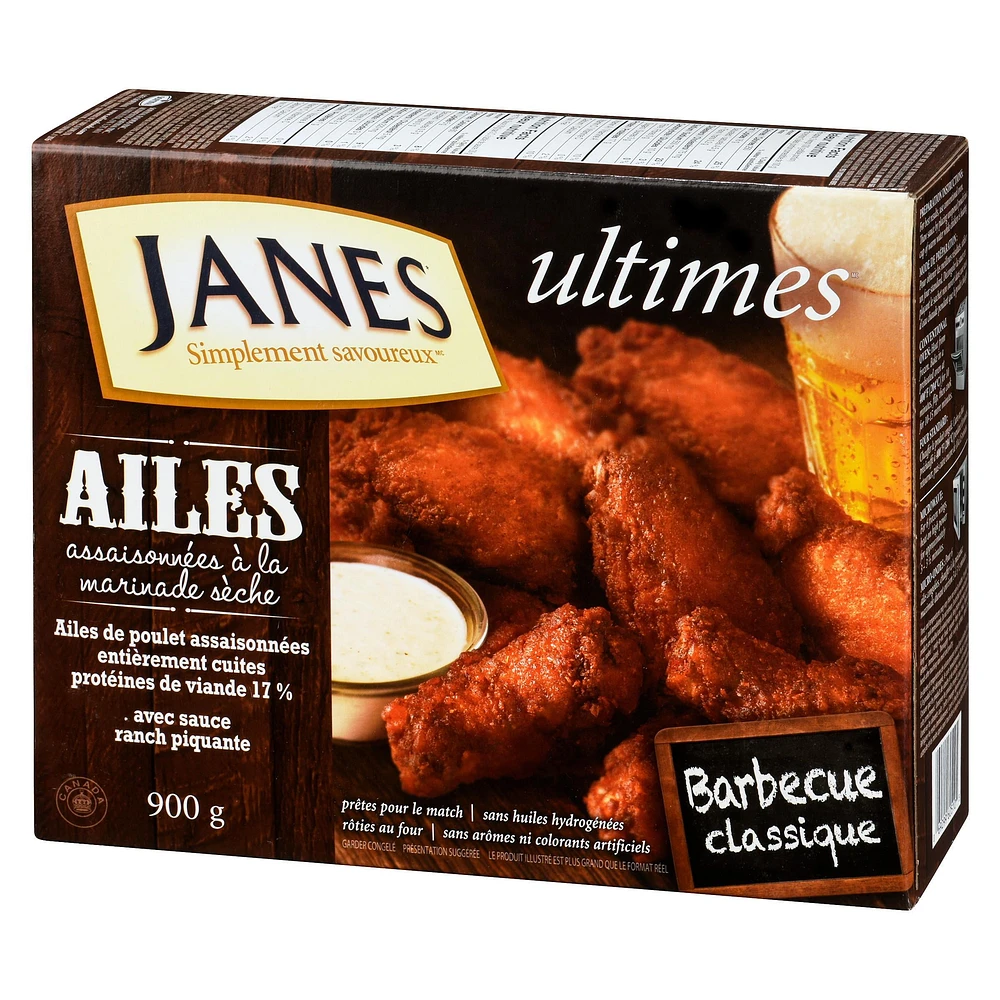Ailes de poulet ultimes Janes assaisonnées à la marinade sèche barbecue classique