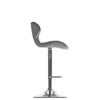 CorLiving Remi Lot de 2 tabourets de bar carrés pivotants réglables en similicuir moderne - Tabourets de bar de cuisine avec dossier - Ensemble de tabourets de bar parfait pour la maison - Base sur pi