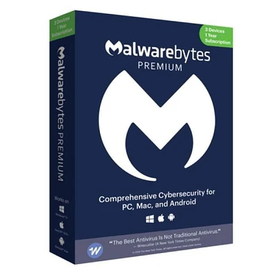 Malwarebytes Premium 1-An | 3-Appareil