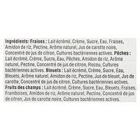 Astro Original Yogourt Fruits au fond Pêche, Fraise, Bleuet, Fruits des Champs 4 % 16x100g