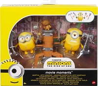 ​Minions: The Rise of Gru Movie Moments Martial Arts Minions Action Figure Interactive Toy with Articulation & Kung Fu Movie Scene Training Accessories