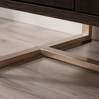 Sauder La Collection Walter Heights Meuble de rangement, Finition Blade Walnut, 433376