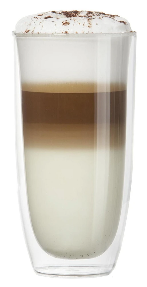 SET OF 2 DUETTO DOUBLE WALL HIGH BALL GLASSES TRUDEAU - 17 OZ