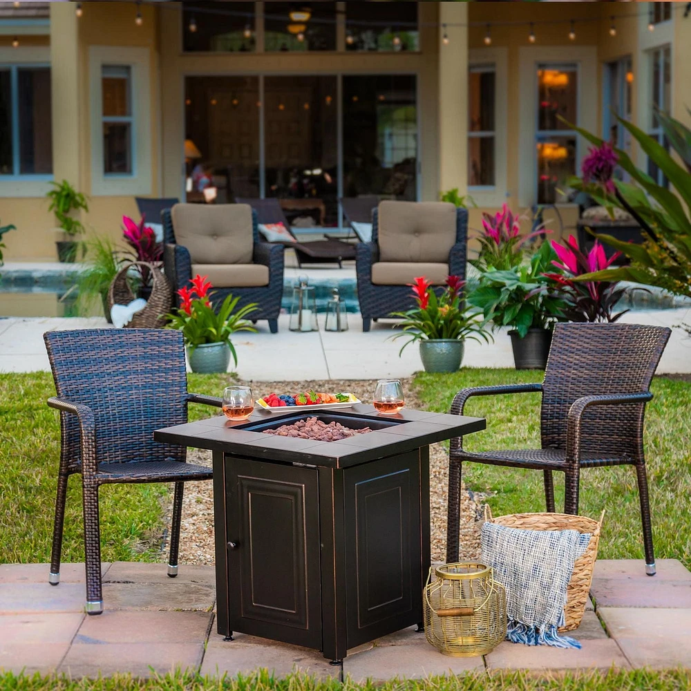 FOYER AU GAZ BP THE VANDERBILT OUTDOOR ACCENTS 28 PO