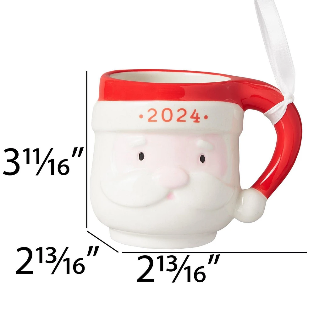 Ornement tasse père Noël Holiday Time