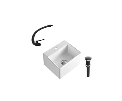 DROP Bath and Kitchen DR091299 Bathroom Vessel Sink Set