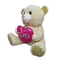 WAY TO CELEBRATE LE GRAND OURS CRÈME AVEC PELUCHE COEUR, 15 POUCES