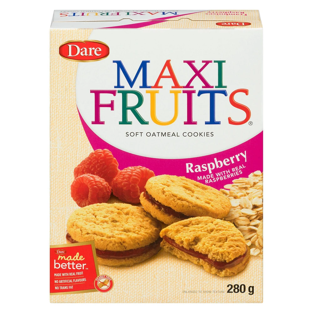 Maxi Fruits Raspberry Cookies, Dare, 280 g