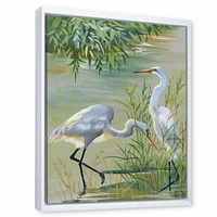 Designart Oiseaux Héron I ART MURAL À CADRE FLOTTÉ