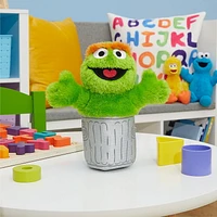 Sesame Street Friends 8-inch Oscar, Sustainable Plush Stuffed Animal
