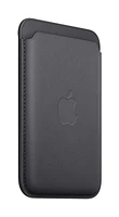 Portefeuille à tissage fin avec MagSafe pour iPhone - Noir Cartes en tout genre à portée de main