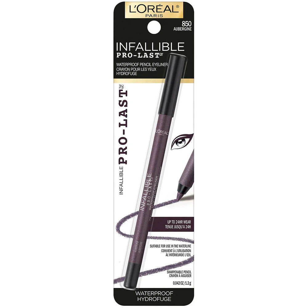 L'Oréal Paris Crayon pour les Yeux Hydrofuge Infallible Pro-Last Crayon pour Yeux Hydrofuge