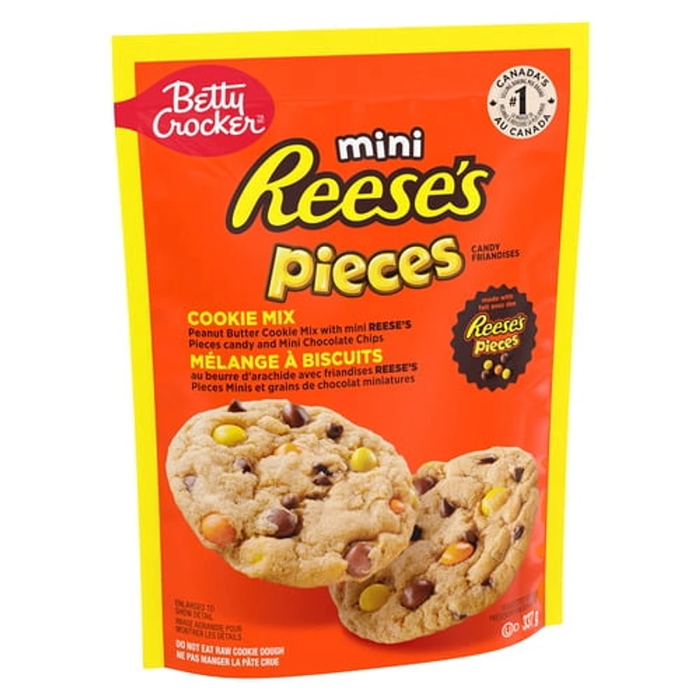 Betty Crocker Reese's Mini Pieces Cookie Mix with Peanut Butter Pieces and Chocolate Chips, 337 g