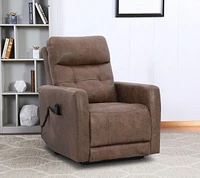 Topline Home Furnishings Fauteuil inclinable à élévation motorisée avec appuie-tête réglable
