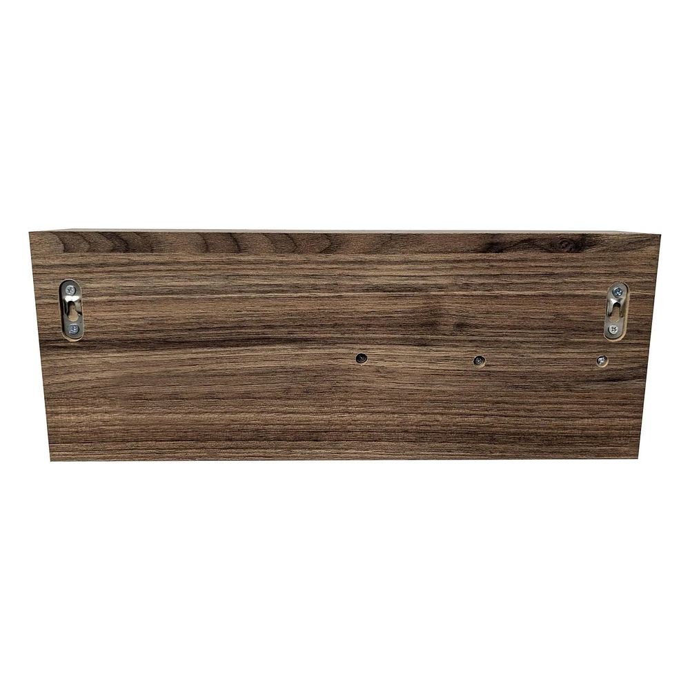 Hometrends 16" Walnut Shelf Wall Organizer