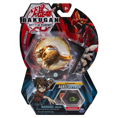Bakugan, Aurelus Trox, Créature transformable à collectionner de 5 cm, à partir de 6 ans