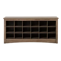Banc à compartiments pour chaussures