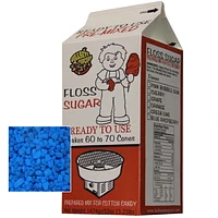 Box of 4 X 3.25 lbs of Blue RaspberryCotton Candy Floss Sugar