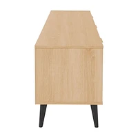 Meuble télé Cole Modern de 71 po de long avec armoire de rangement