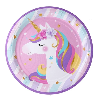 7" unicorn paper plates, Unicorn paper plates