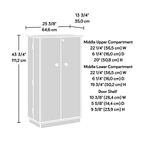 Sauder Sundar Storage Cabinet, Mystic Oak, 433930
