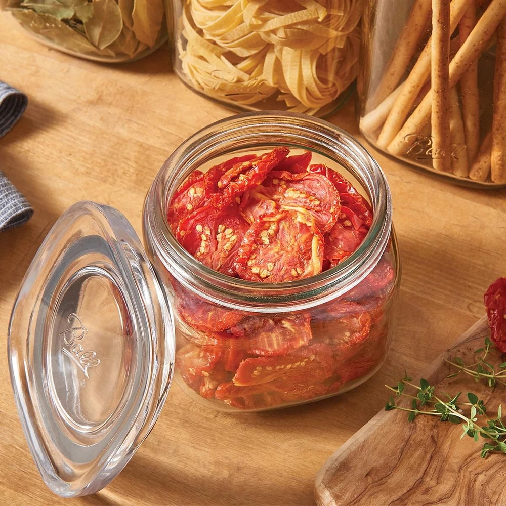 Ball Stack & Store Quart Jar, Glass Storage Jar, 4 Cups, 32oz, Super Wide