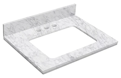 23.75-in. W  18.25-in. D Stone Top In Bianca Carara Color For 3H4-in. Faucet AI-672