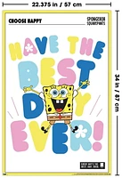 Nickelodeon Spongebob - Choose Happy Wall Poster, 22.375" x 34"