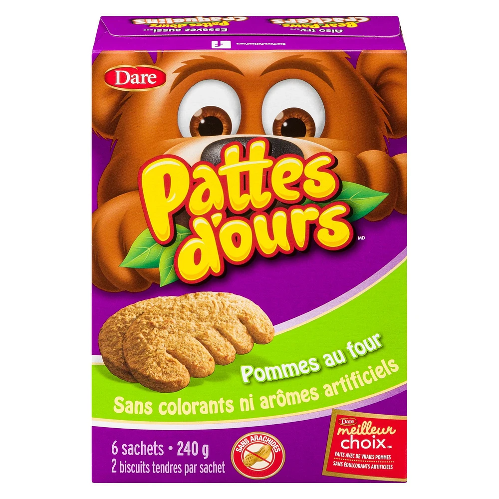 Bear Paws Baked Apple Cookies, Dare 240g