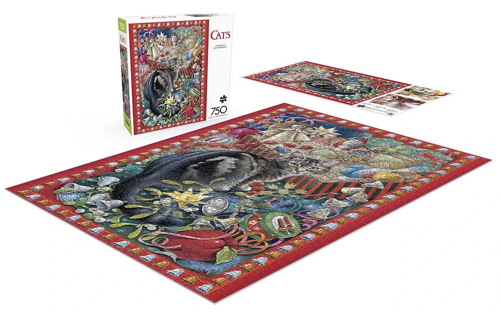 Buffalo Games - Le puzzle Cats - Christmas Cat-tastrophy - en 750 pièces
