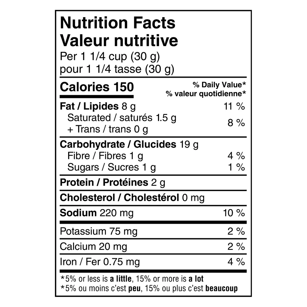 Cheez-It SNAP’d* Saveur de Cheddar Crème Suŕe et Oignon 213 g 213g
