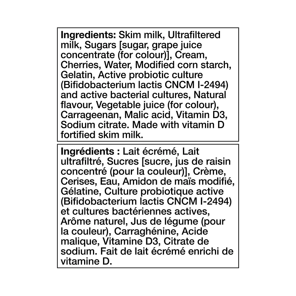 Activia Yogourt probiotique, saveur cerise 650 g