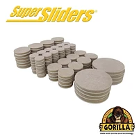 Super Sliders Avec Gorilla Glue feutre pack valeur Beige 136pc Felt Value Pack