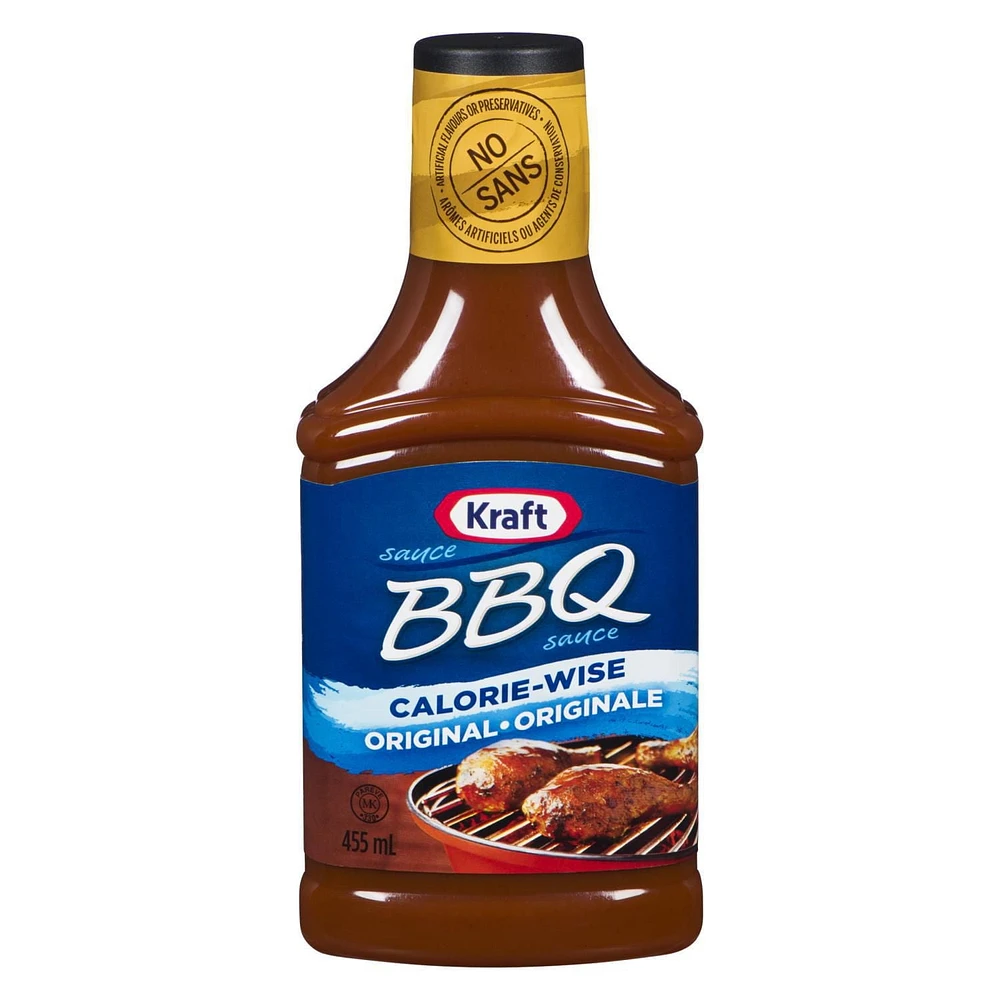 Kraft BBQ Sauce, Light, 455mL