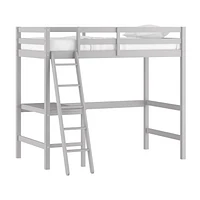 Campbell Wood Twin Loft Bunk Bed with Study Desk, by Hillsdale Living Essentials