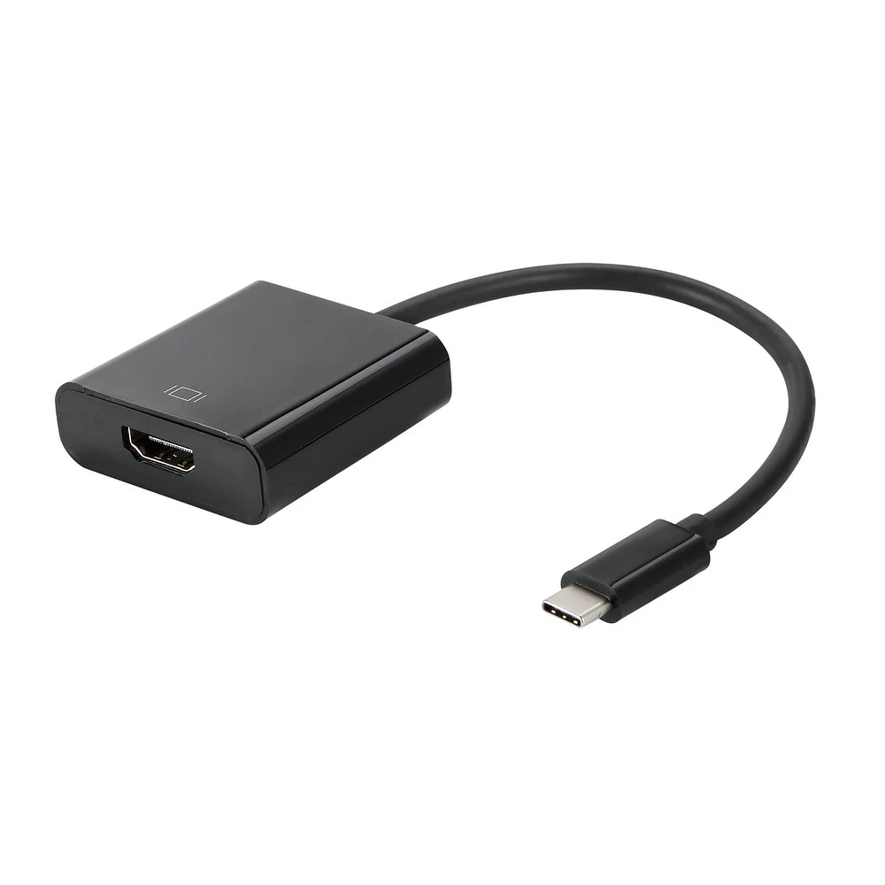 blackweb USB-C to HDMI 6 IN Adapter (Black), Up to 4K for Clear image