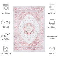 SAFAVIEH Tucson Herbert Traditional Machine Washable Area