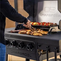Barbecue à gaz Performance Series FlavorMax 4 brûleurs sur chariot, avec brûleur latéral Performance Series FlavorMax 4 brûleurs