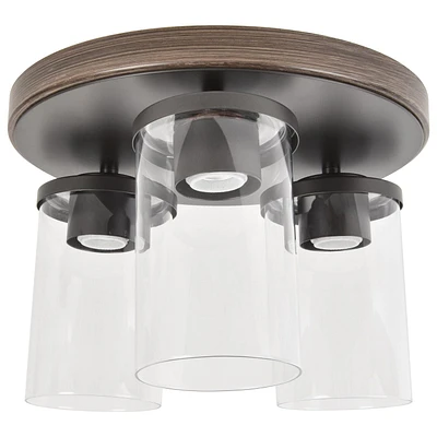 FLUSH MOUNT LIGHT LUMIÈRE ENCASTRÉE 12" Farmhouse 3-Light FLUSH MOUNT LIGHT LUMIÈRE